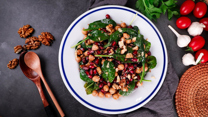 Mediterranean Pomegranate & Chickpea Salad
