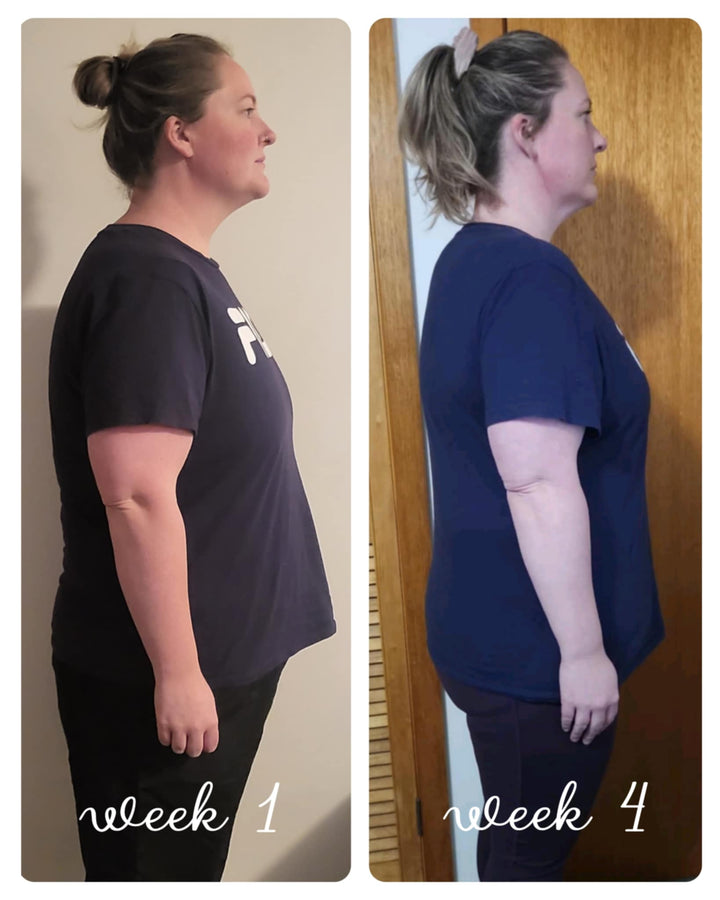 Brooke lost a dress size in 4 weeks using the Zing Wellbeing fitness program