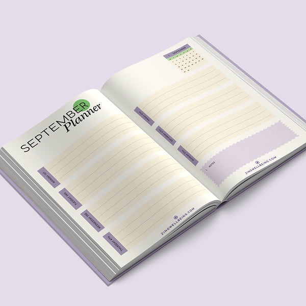 Zing Wellbeing Diary & Planner 2025 Limited Edition