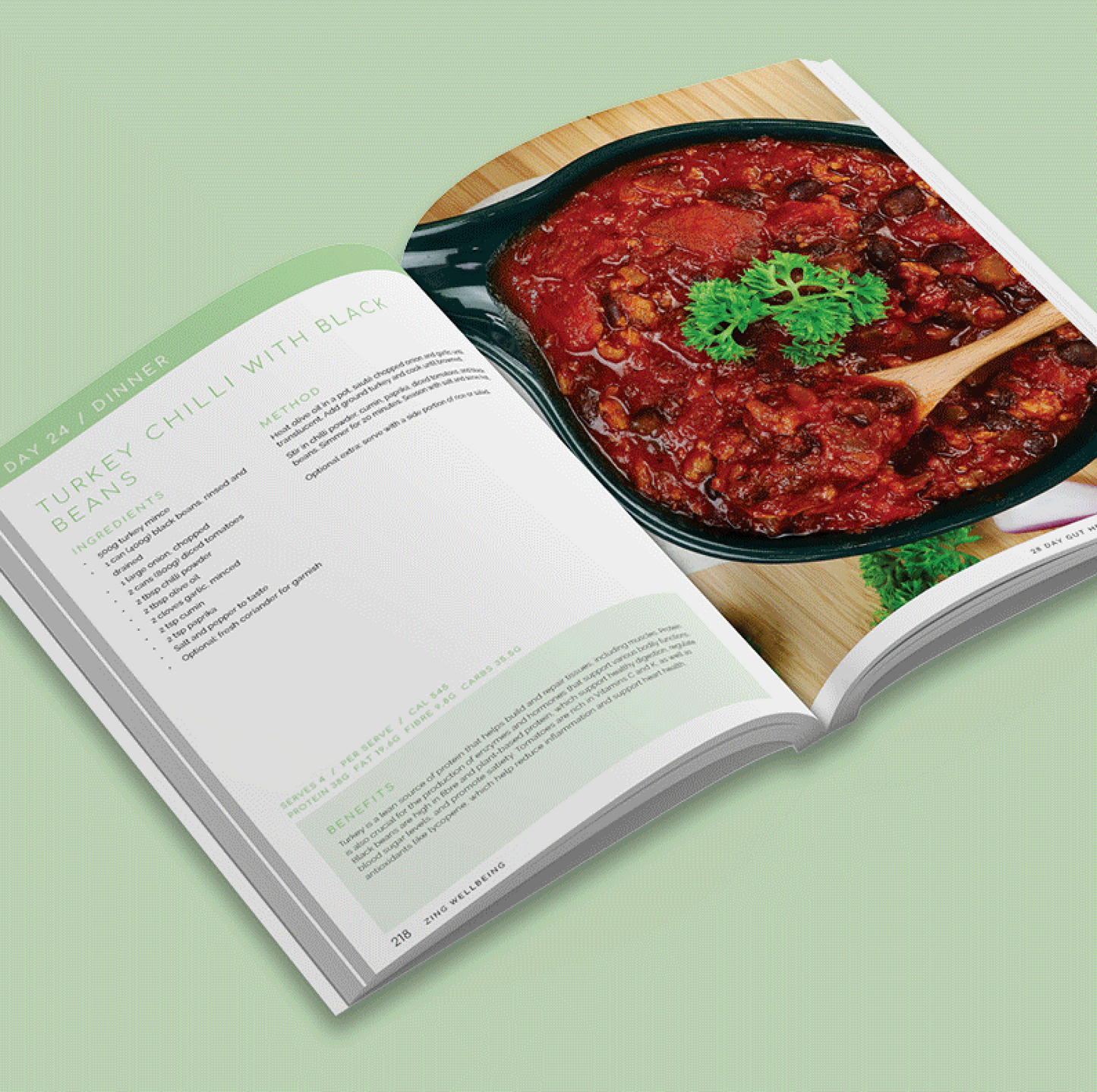 28 Day Gut Health Meal Plan Book - 256 page hard copy book