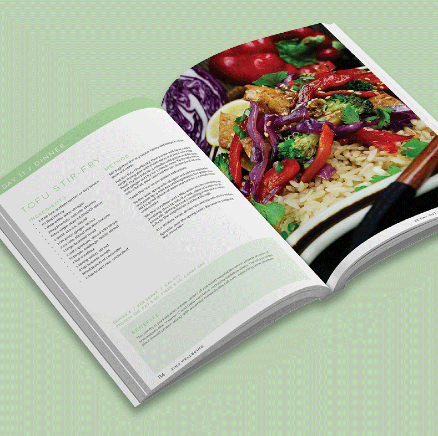 28 Day Gut Health Meal Plan Book - 256 page hard copy book