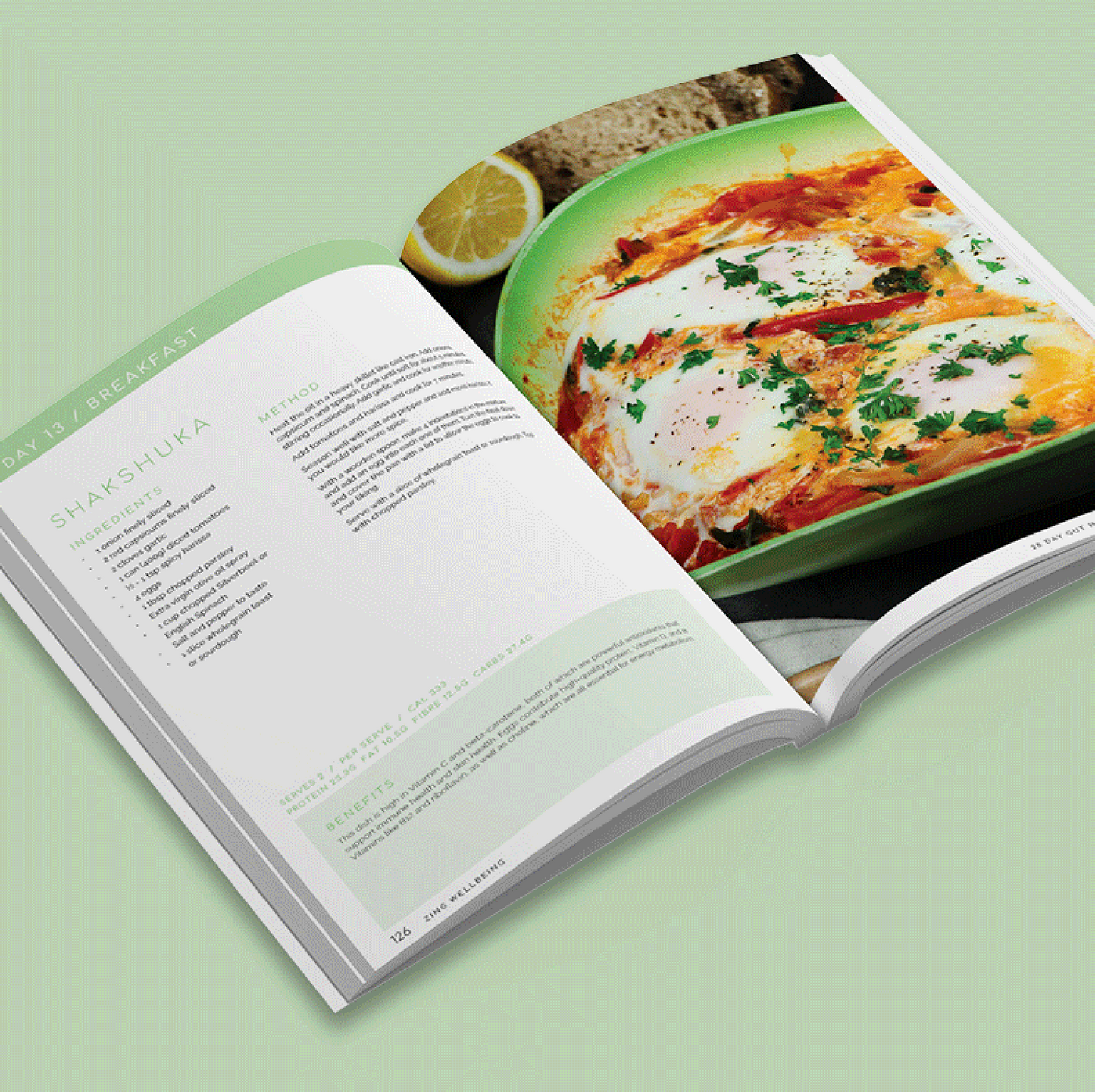 28 Day Gut Health Meal Plan Book - 256 page hard copy book