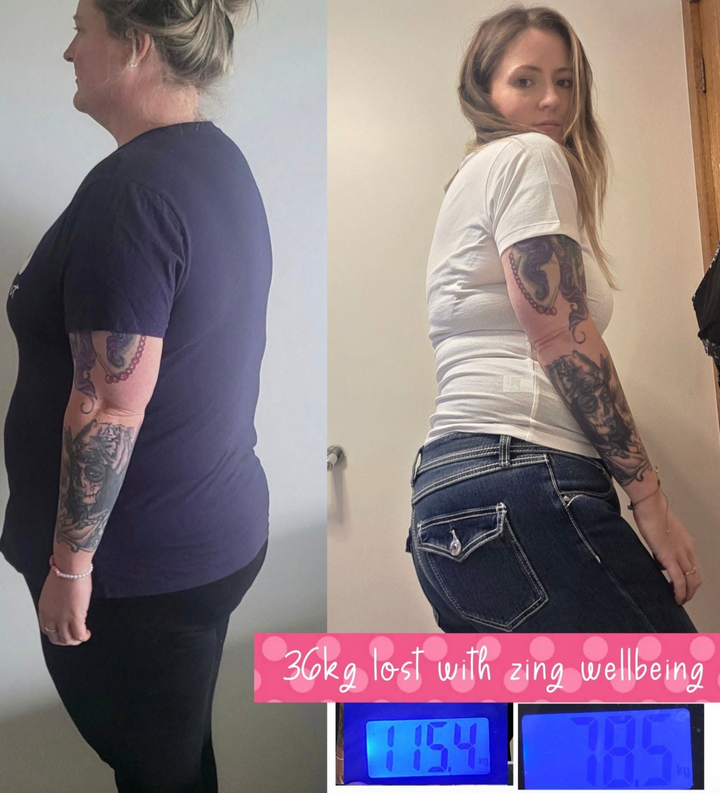 How Brooke lost 36kg with Zing Wellbeing: Her inspiring weight loss journey
