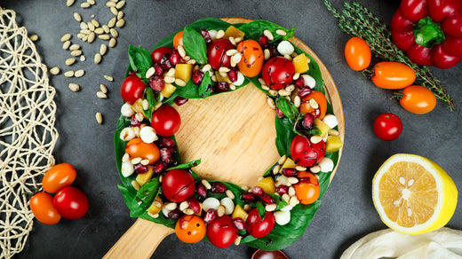 Caprese Christmas Wreath