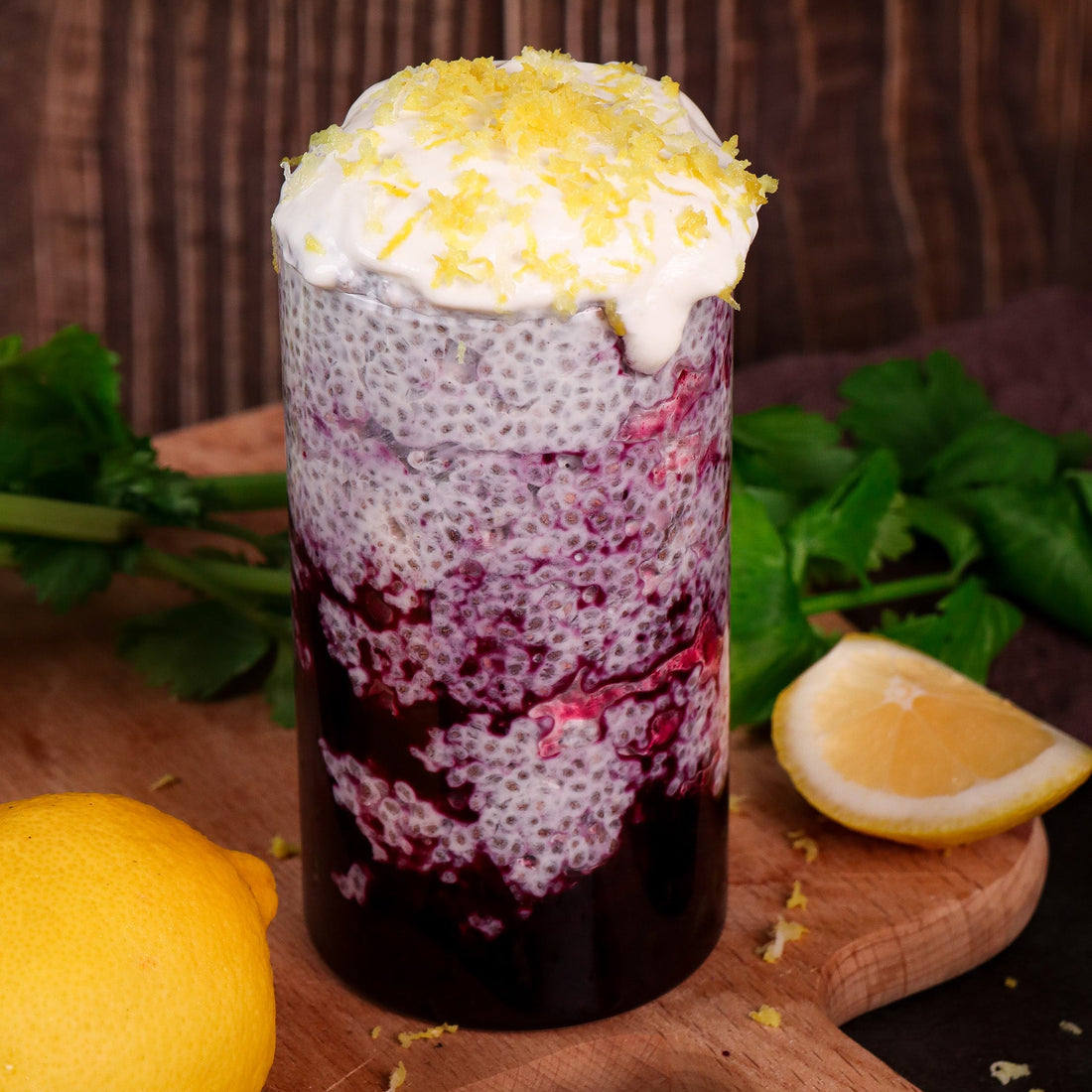 The ultimate gut-healthy breakfast to help burn tummy fat: lemon and blueberry chia pudding