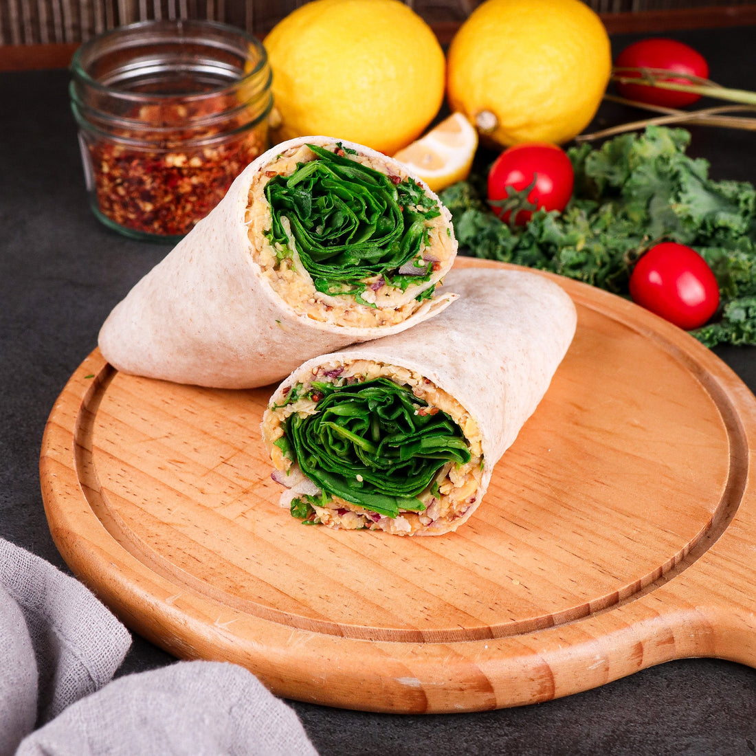 Smashed Chickpea Wrap