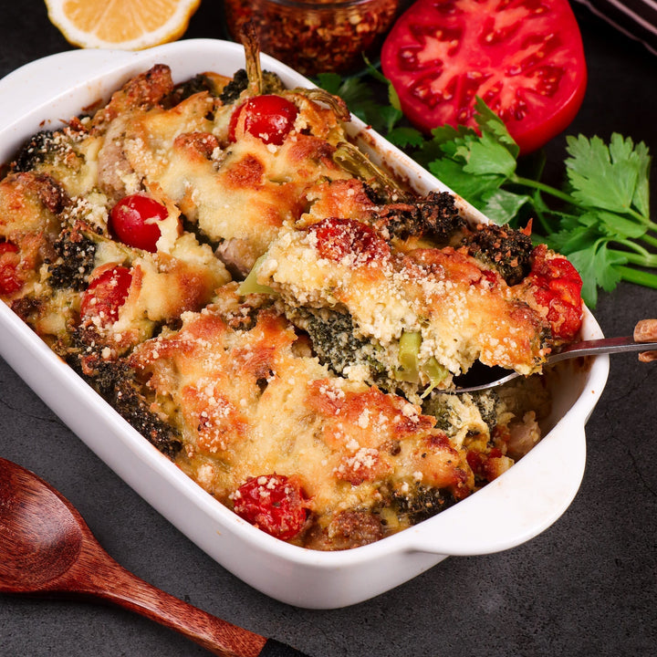 Tuscan Chicken Broccoli Bake