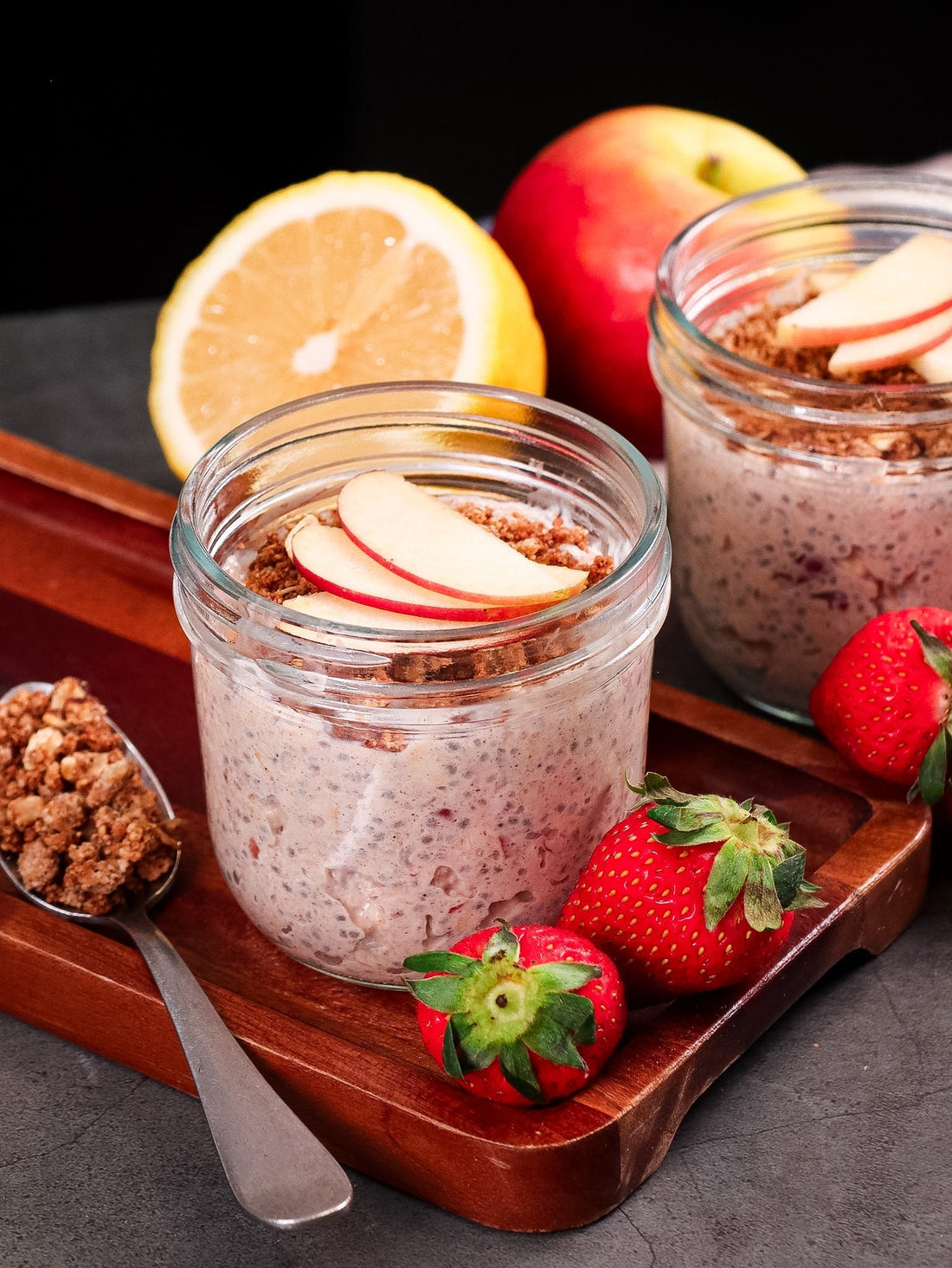 Apple Crumble Overnight Oats