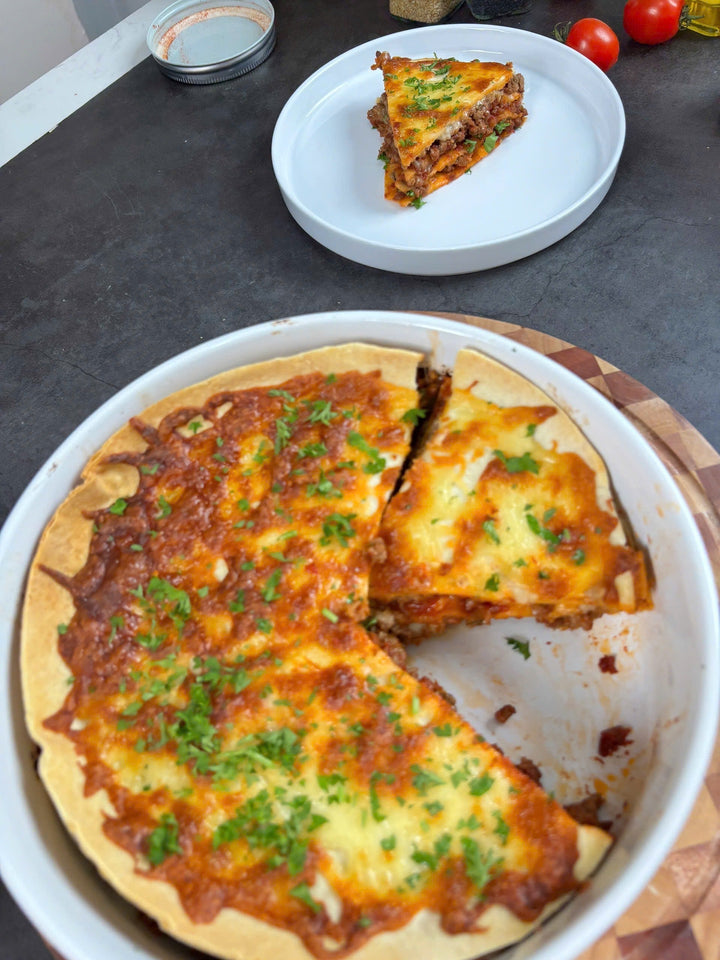 Baked Layered Tortilla Pie
