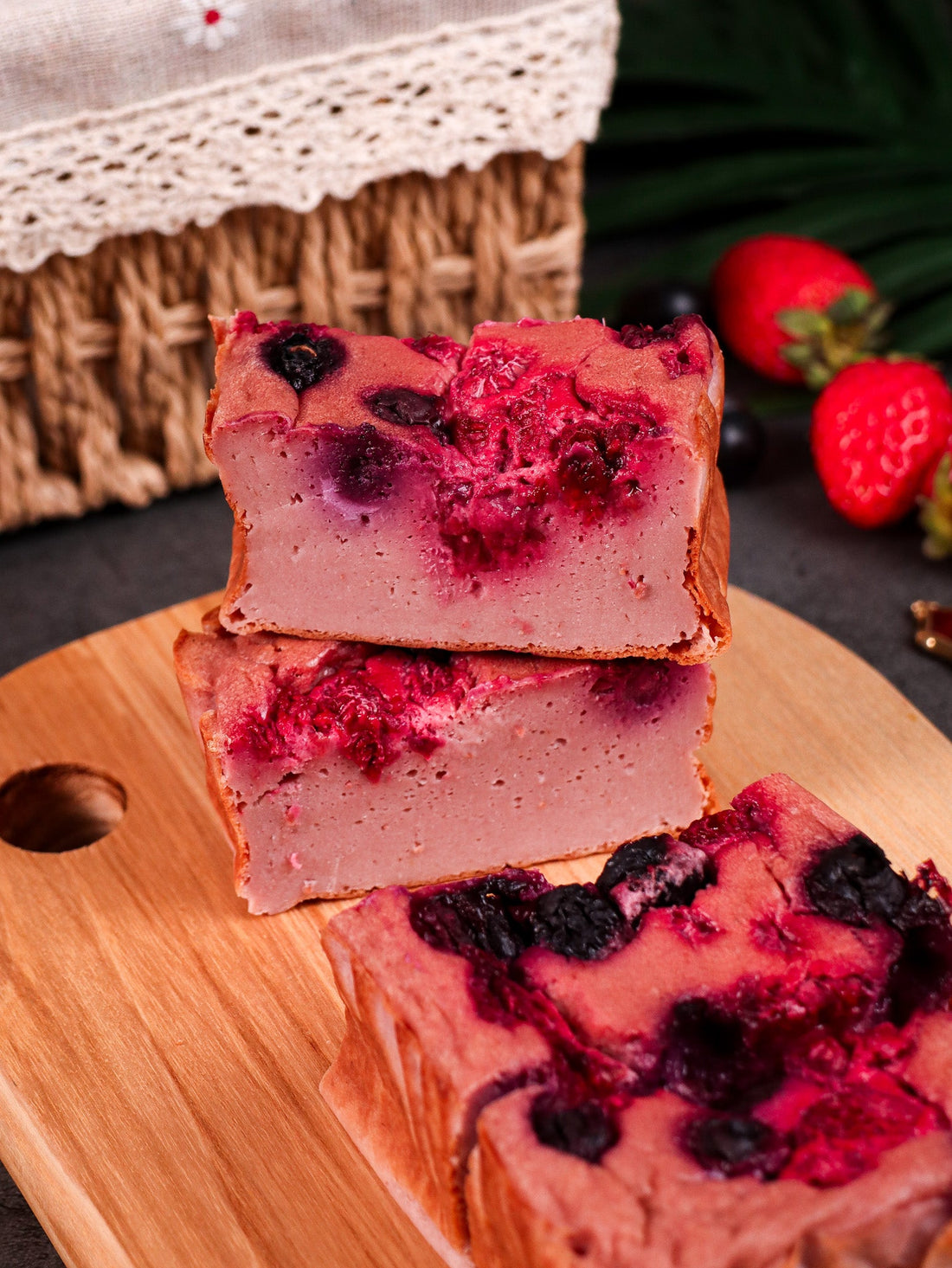 Baked Berry Protein Pancake