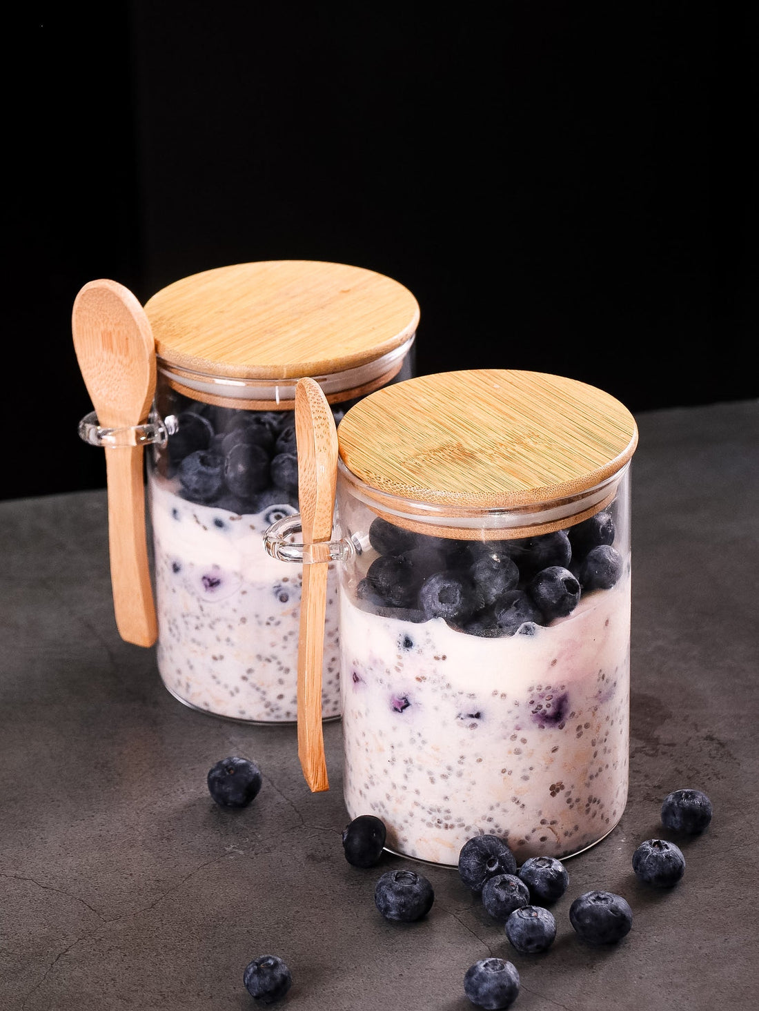 Blueberries & Cream Overnight Oats