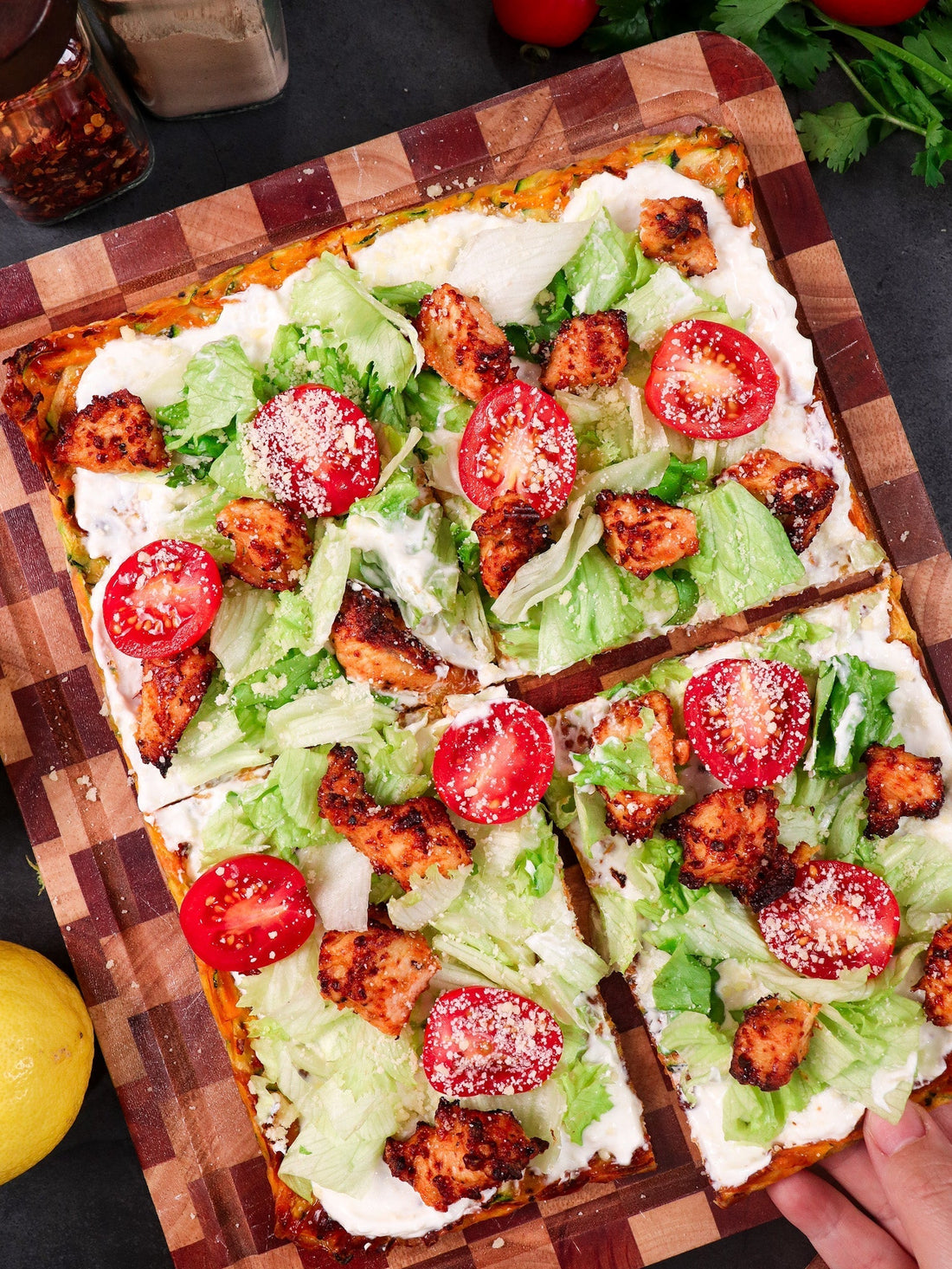 High protein caesar salad pizza: The viral healthy pizza recipe women are obsessed with