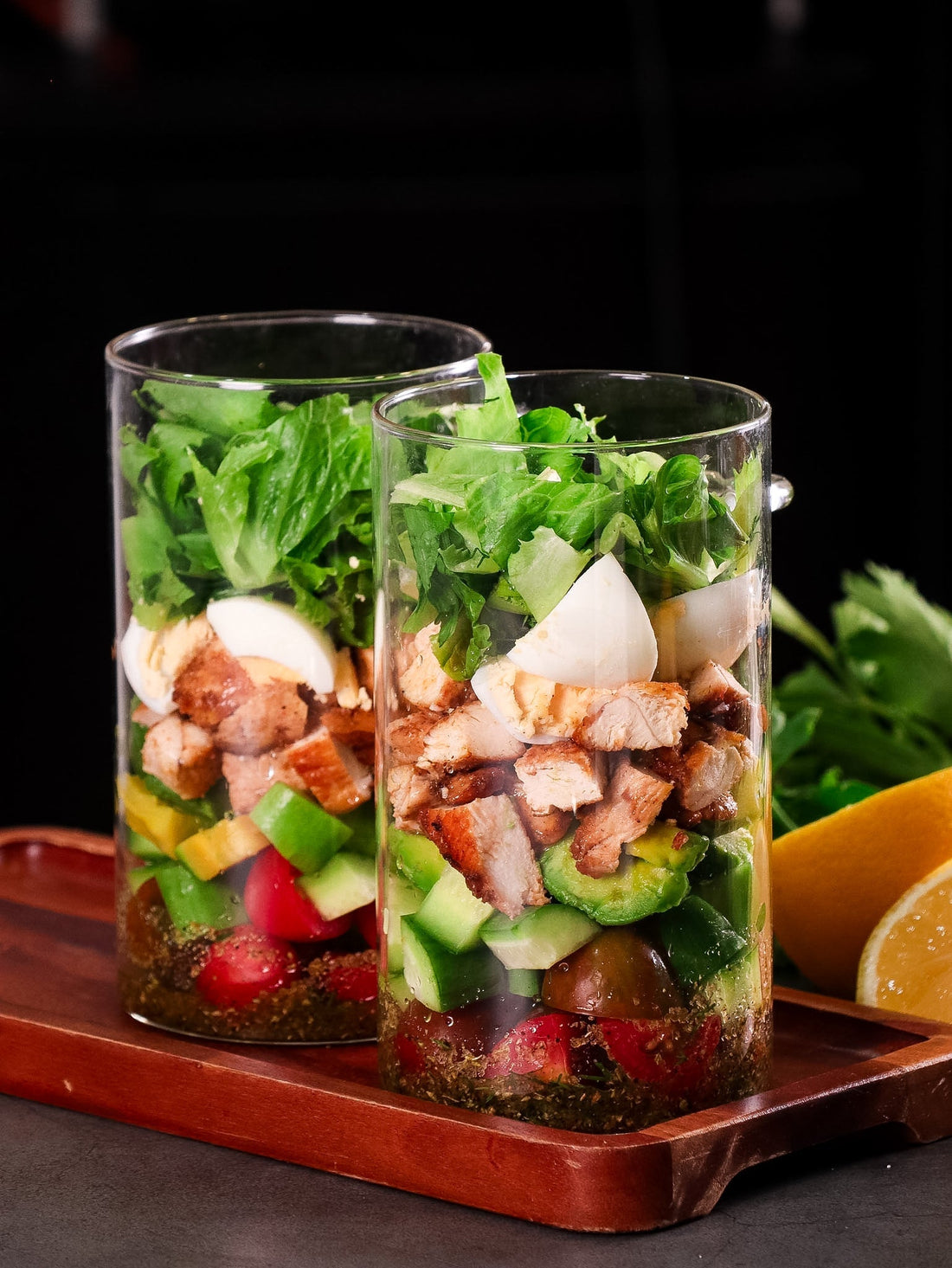 High-Protein Chicken Salad Jar