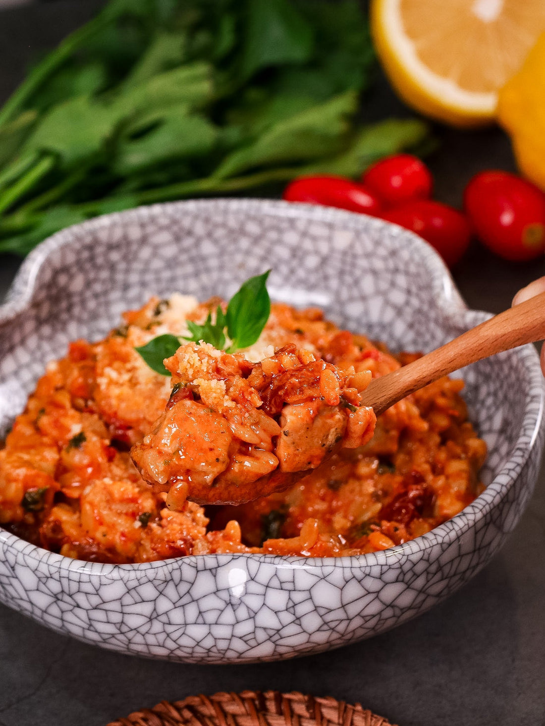 Creamy Chicken & Sun-dried Tomato Risoni