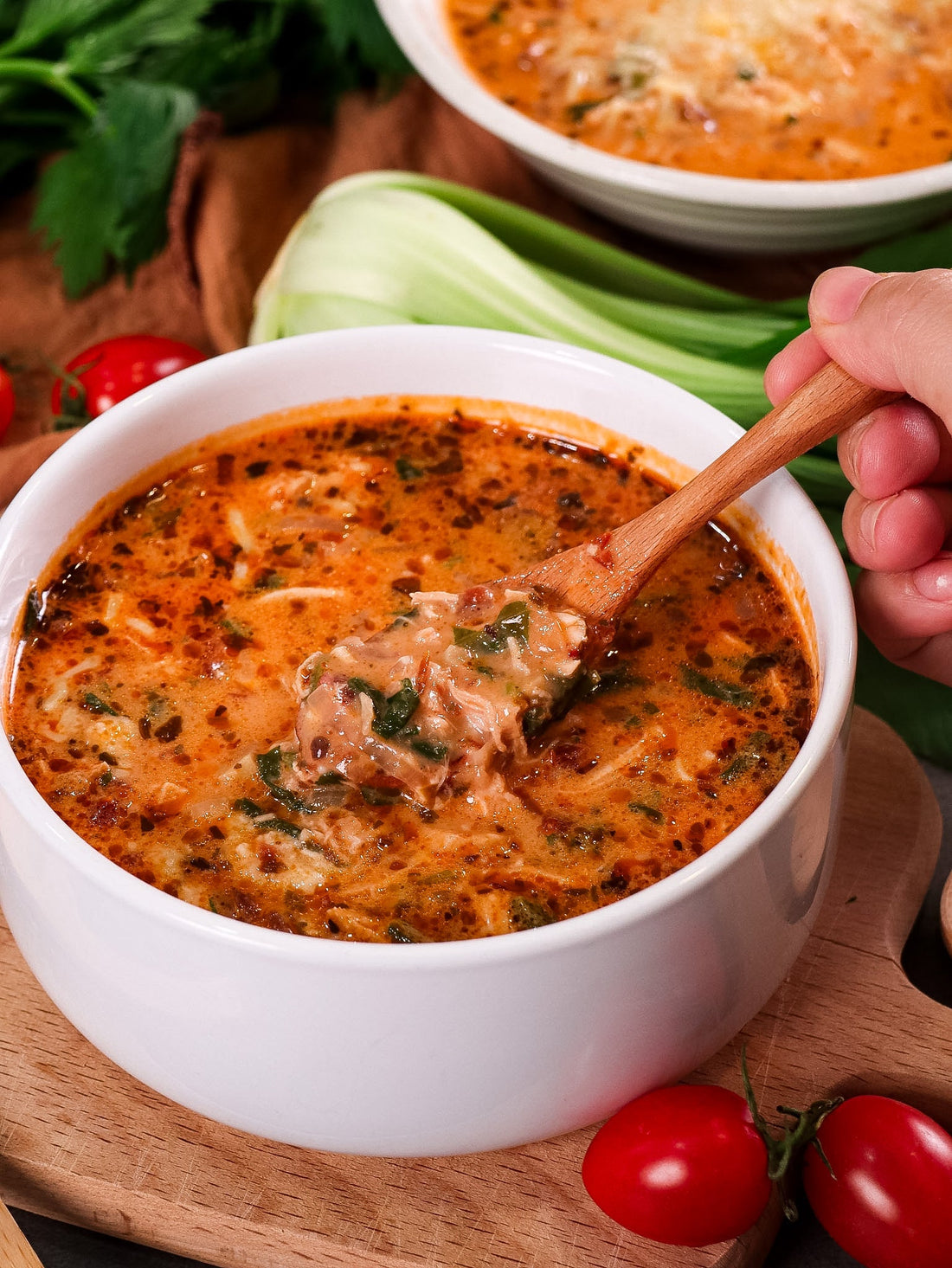 Creamy Tuscan Chicken Soup