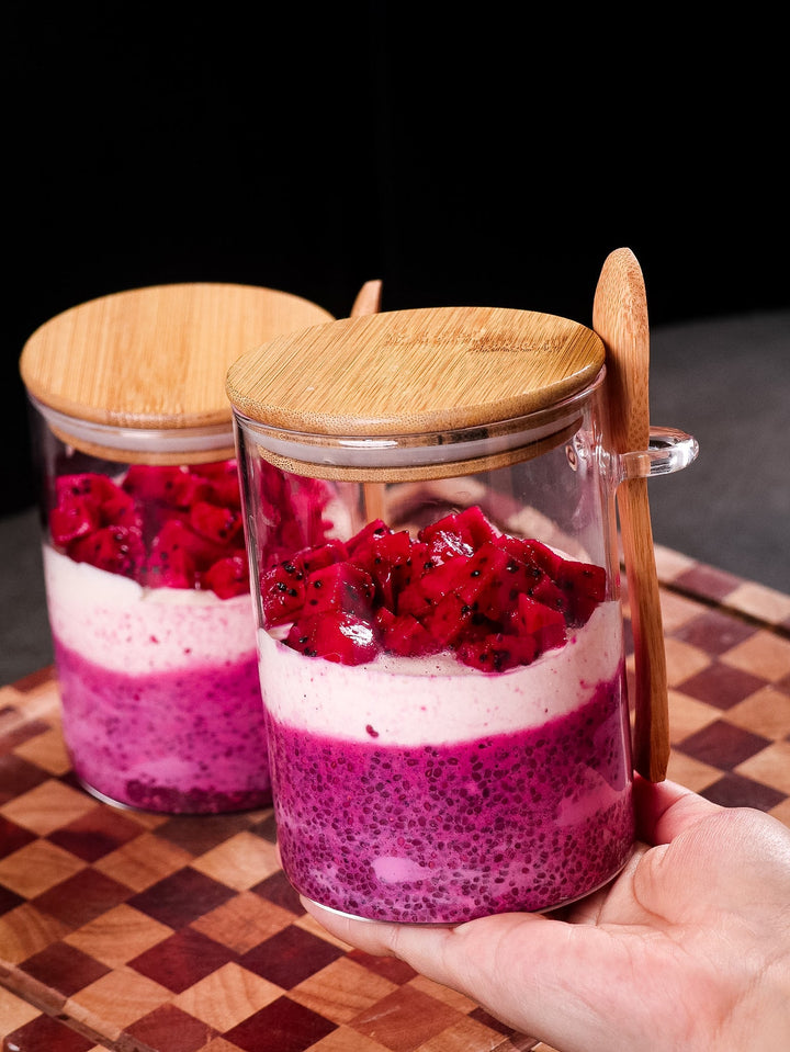 Dragon fruit chia pudding: 13g fibre gut-loving breakfast