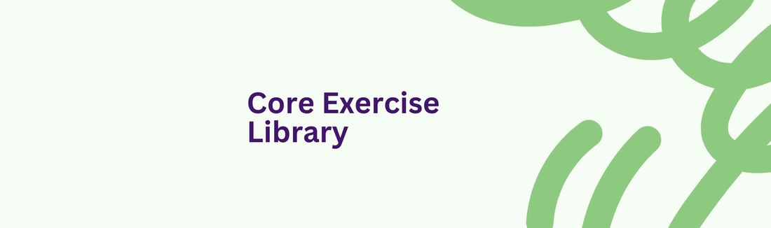 Individual core exercise library examples