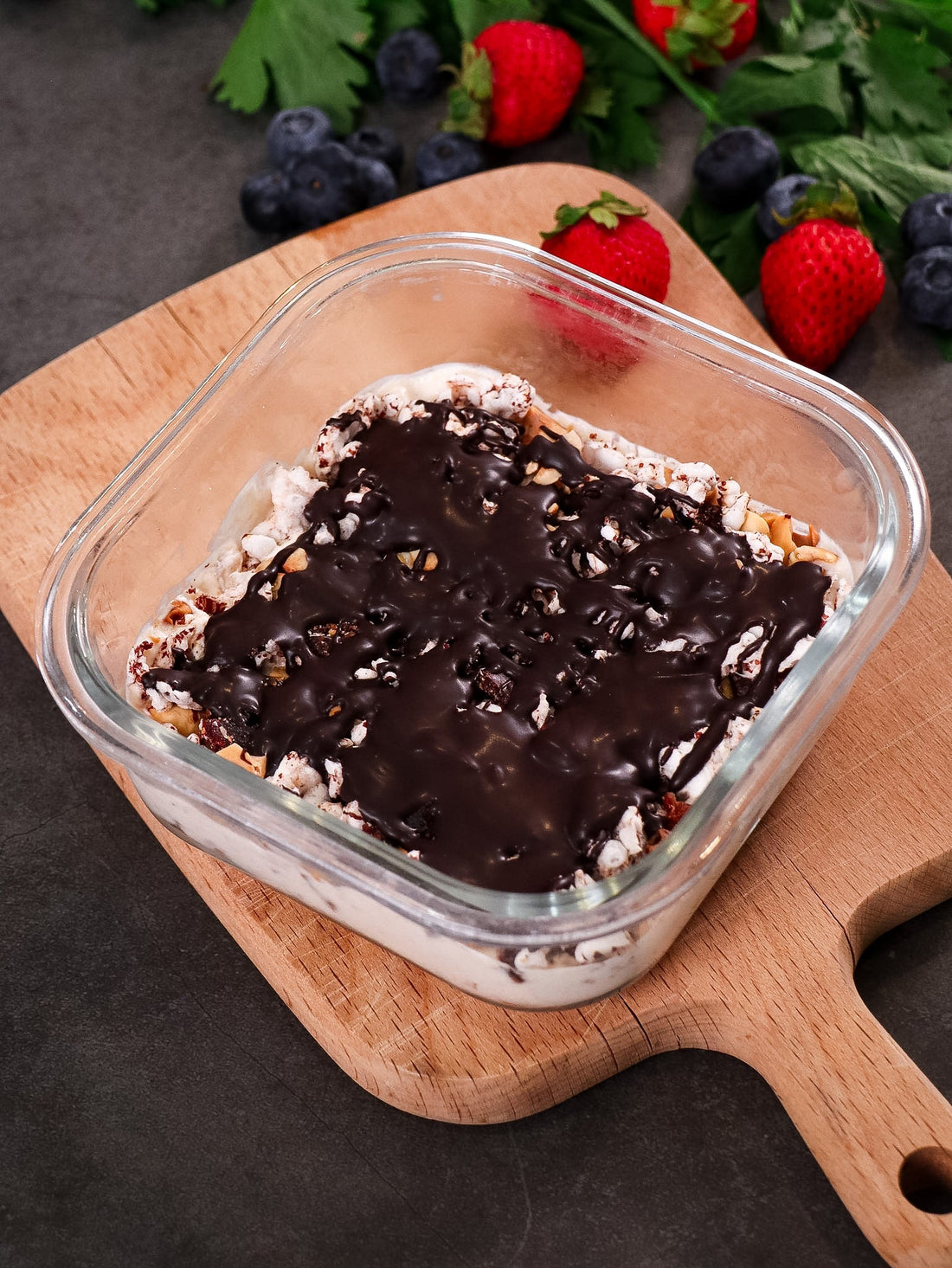 Healthy Ferrero Rocher Yoghurt Cups