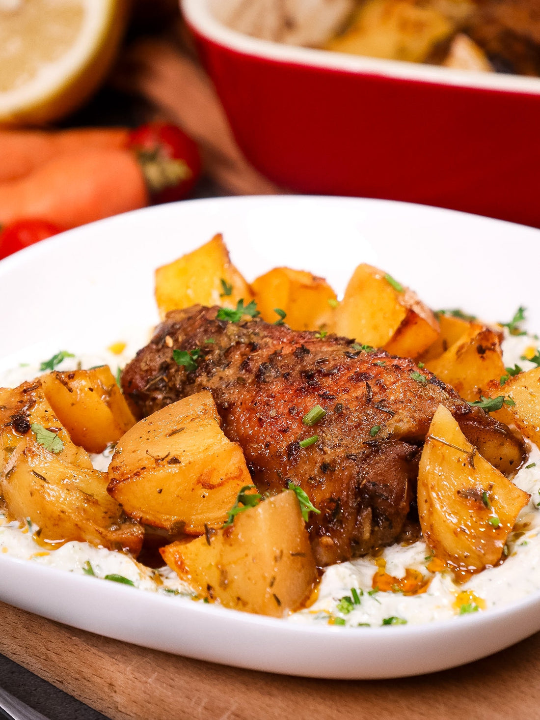 One Pan Greek Chicken & Potatoes