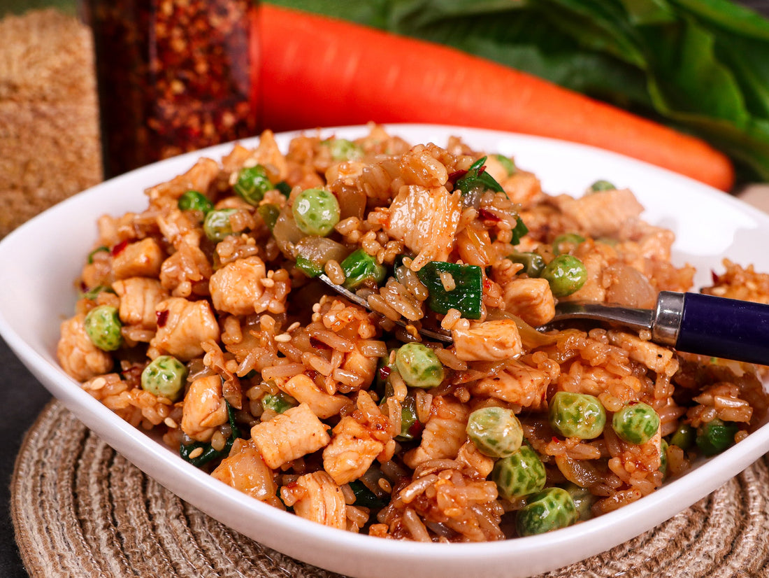 Honey Garlic Chicken Fried Rice
