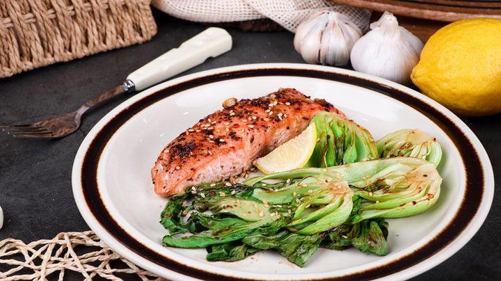 Honey Garlic Salmon with Greens