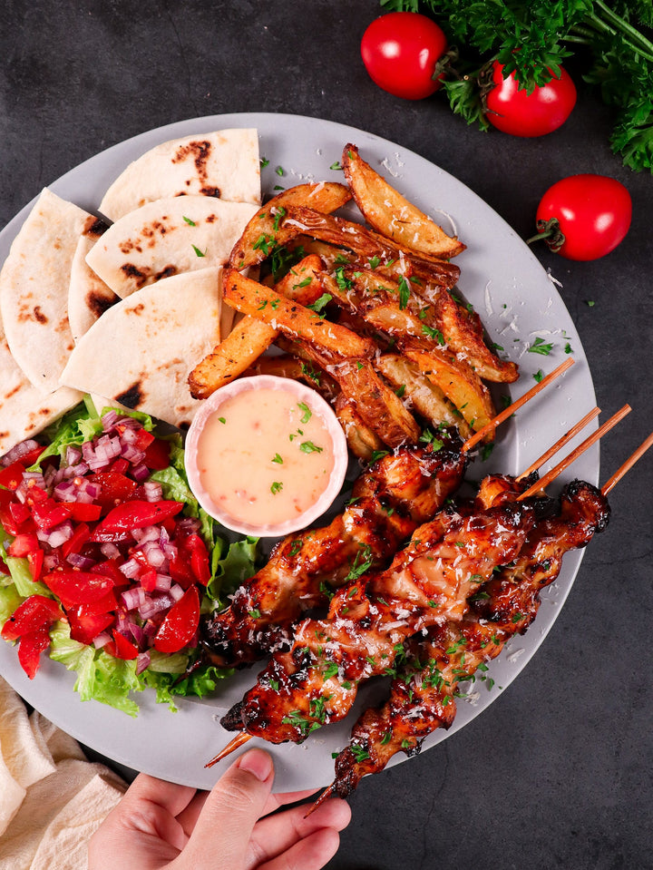 Hot Honey Chicken Skewers