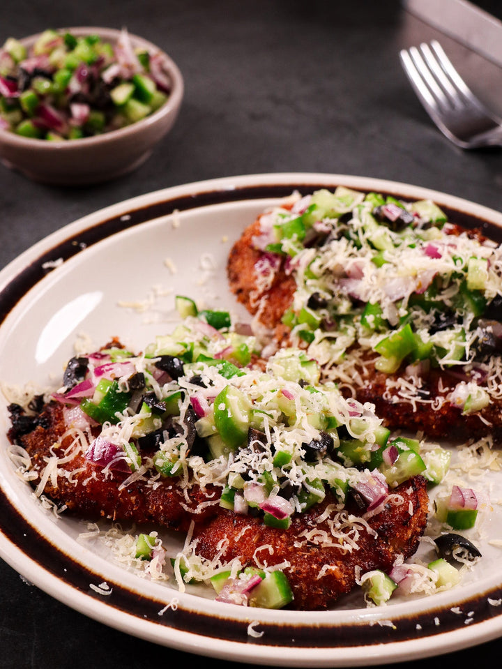 Crispy Healthy Mediterranean Chicken Breast