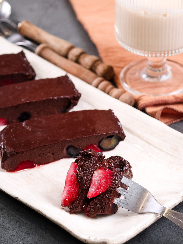 No bake Berry Chocolate Brownie