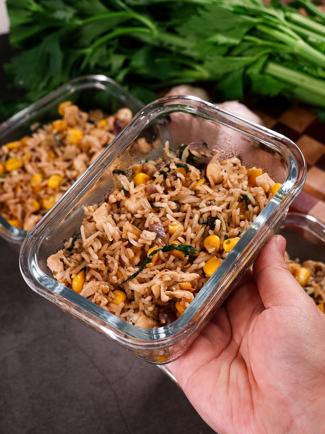 High-Protein Chicken Rice Meal