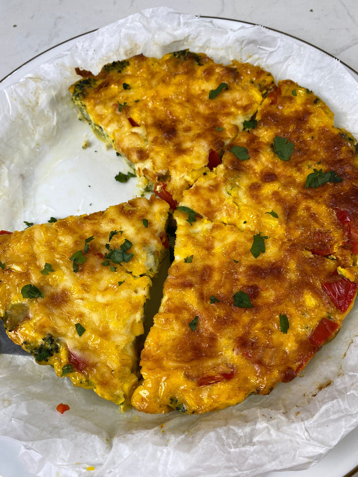 Smashed Broccoli Egg Bake
