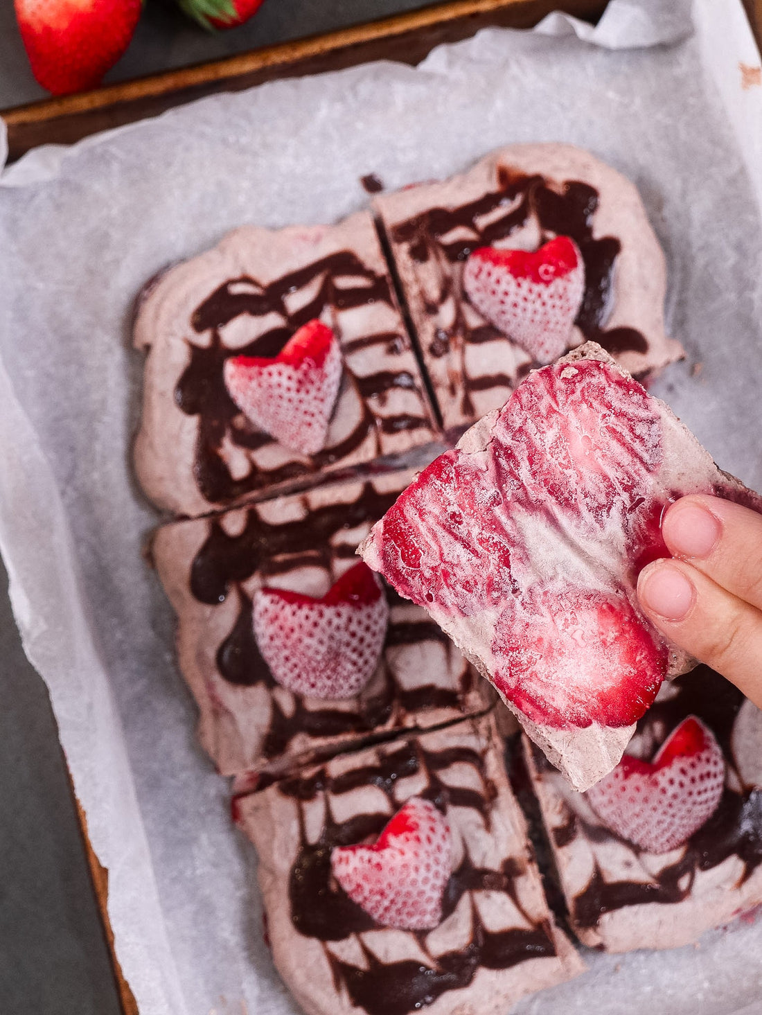 Strawberry Chocolate Yoghurt Bark