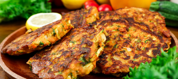 Healthy vegetarian recipes - vegetarian fritters