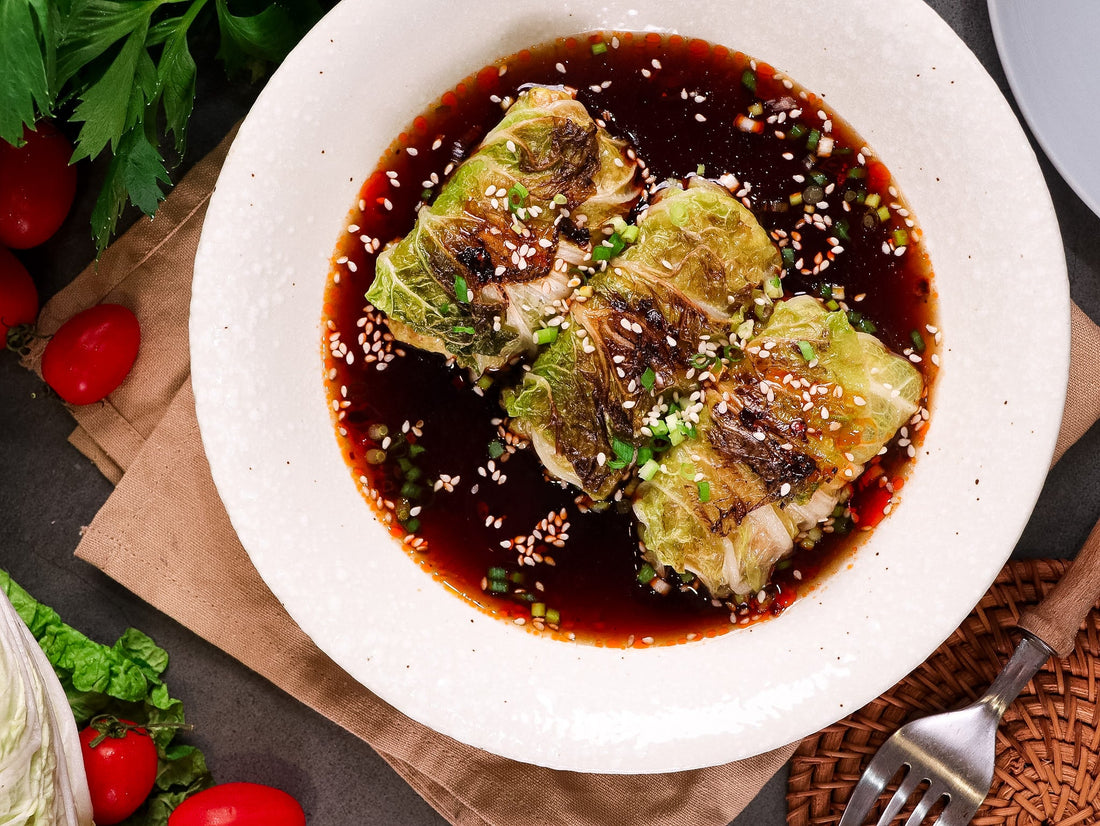 Wombok Cabbage Chicken Rolls