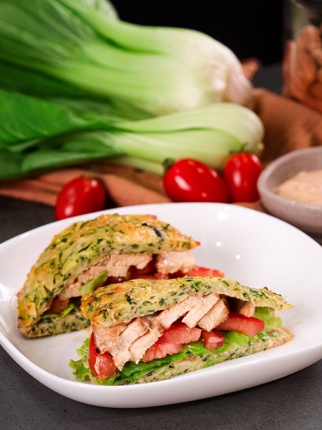 Zucchini Chicken Cheeseburger