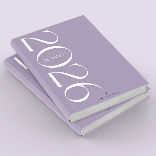 NEW PRE-ORDER: Zing Wellbeing Diary & Planner 2026 Purple Limited Edition
