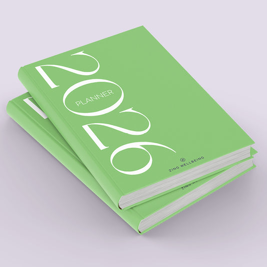 NEW PRE-ORDER: Zing Wellbeing Diary & Planner 2026 Green Limited Edition