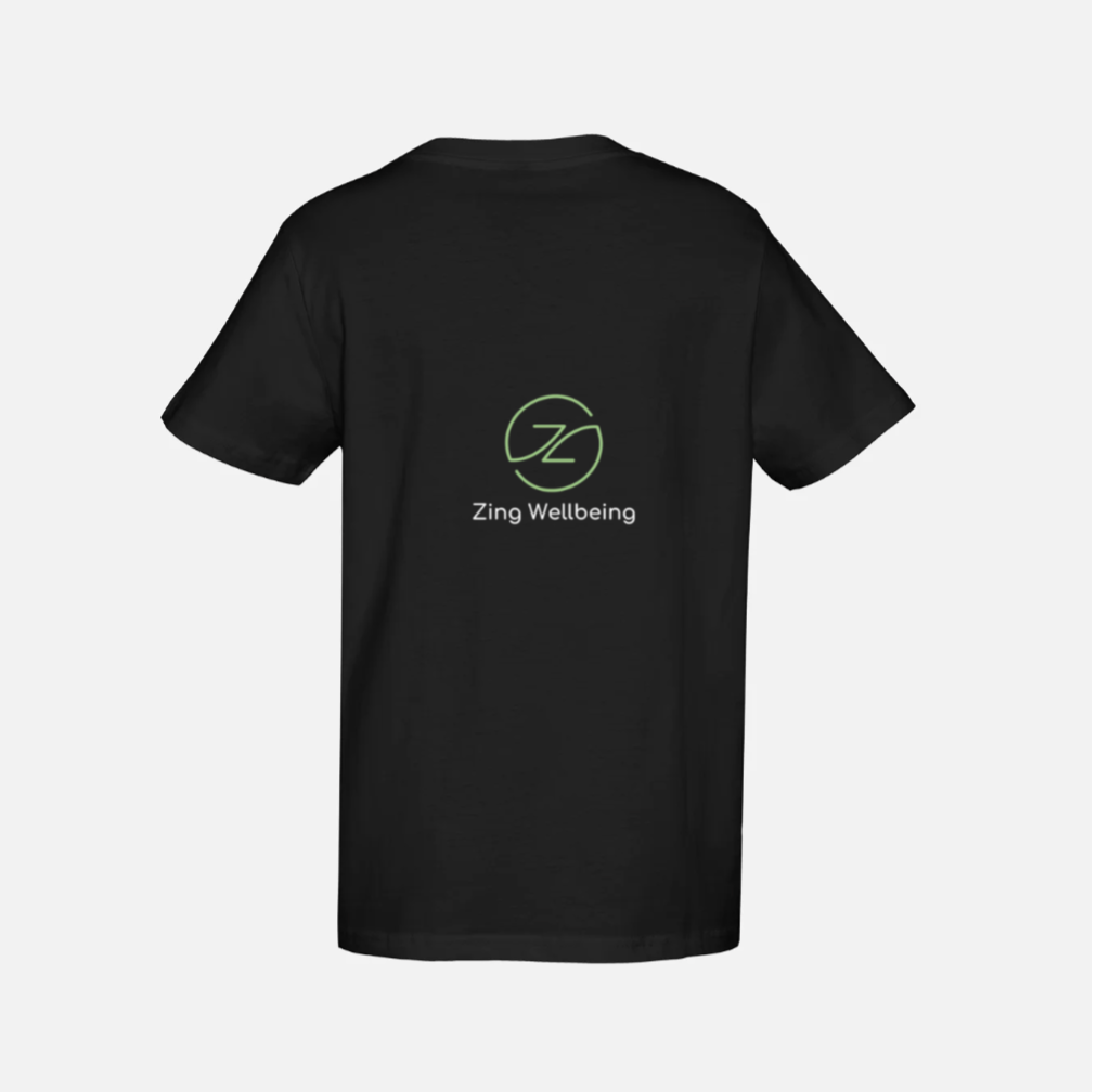 Zing Wellbeing Black T-Shirt