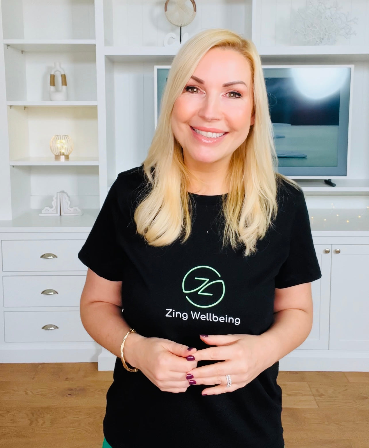 Zing Wellbeing Black T-Shirt