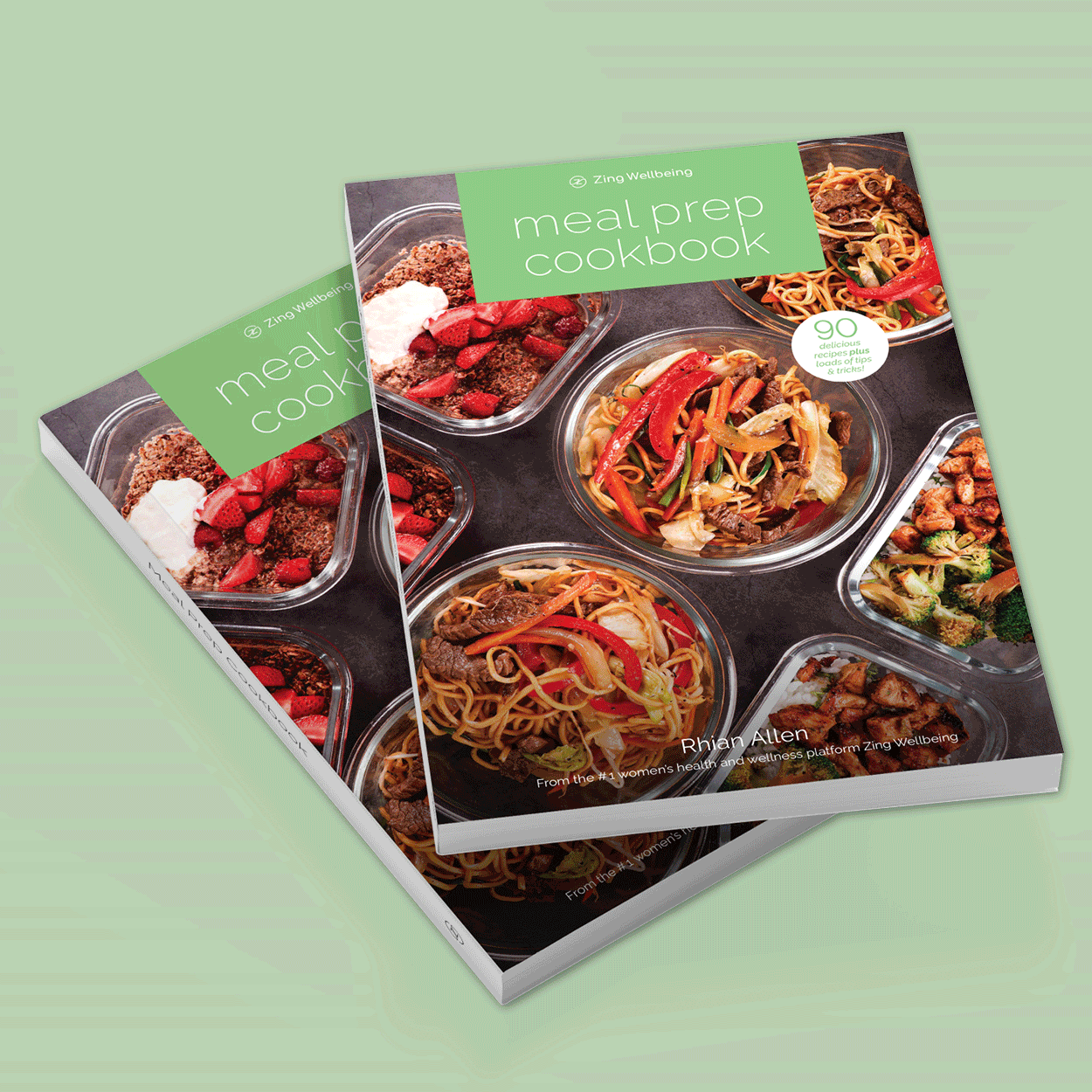 NEW Zing Wellbeing Meal Prep Cookbook in Hardback