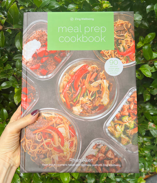 NEW Zing Wellbeing Meal Prep Cookbook in Hardback