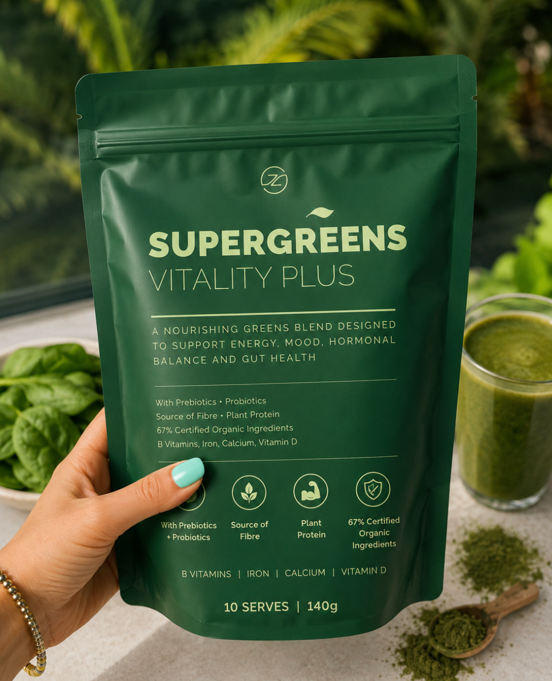 NEW Supergreens Vitality Plus - In Stock NOW