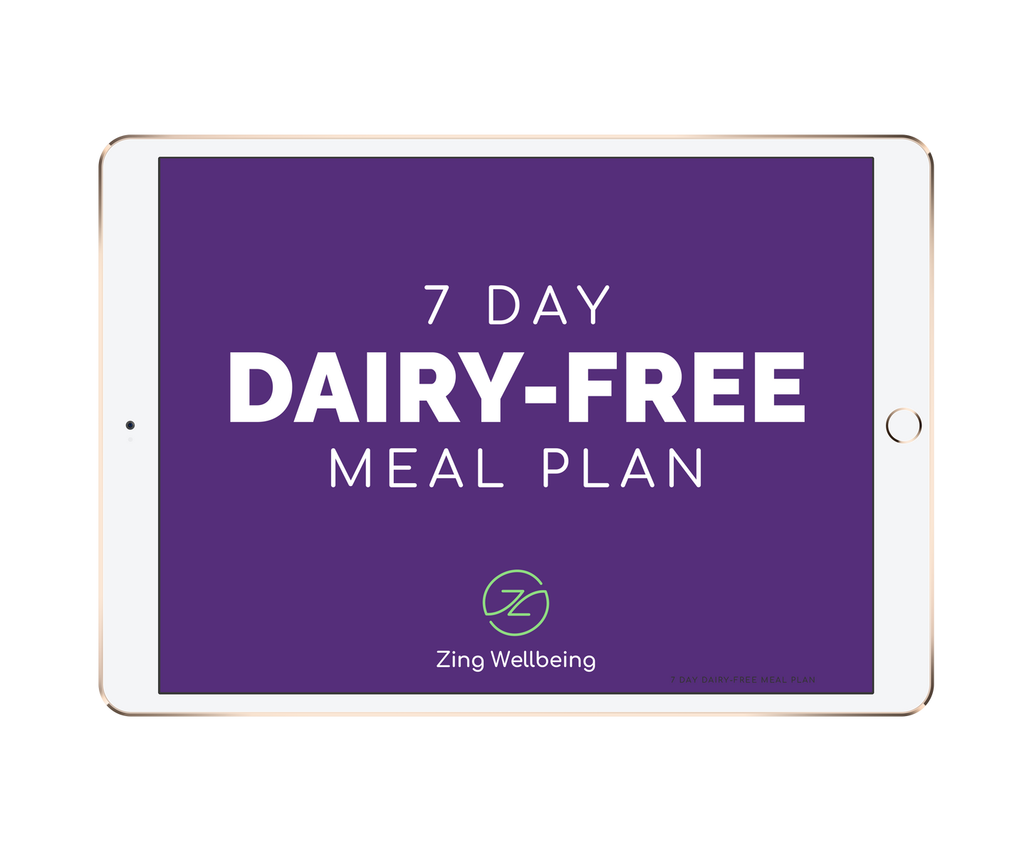 7 Day Dairy Free Meal Plan