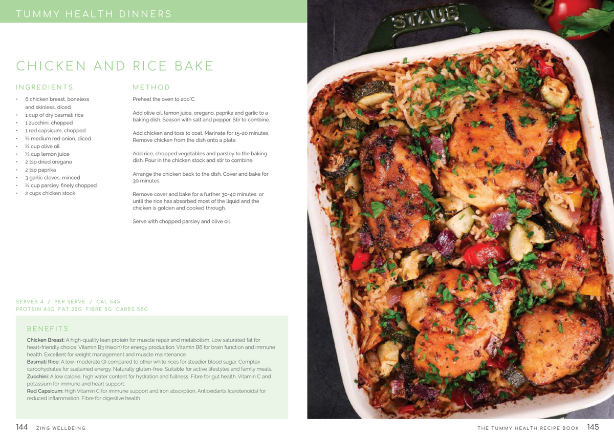 NEW Tummy Health Recipe Book