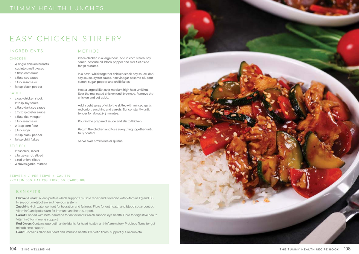 NEW Tummy Health Recipe Book